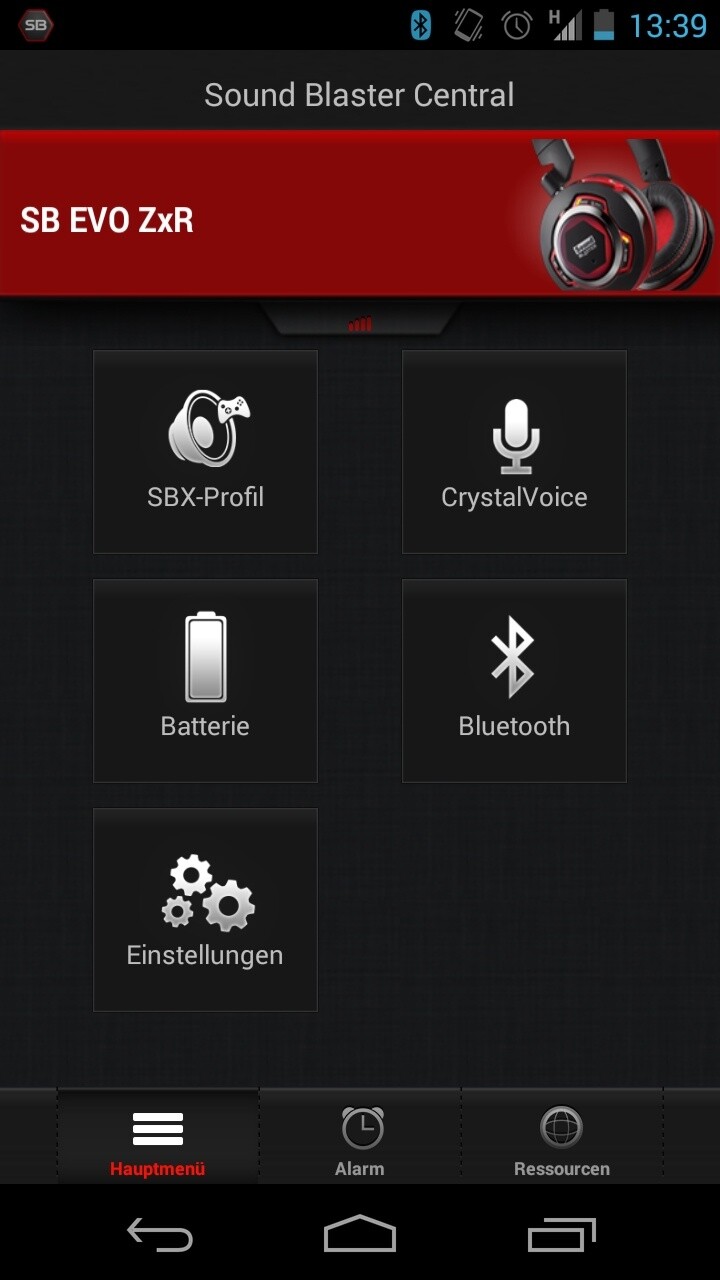 Die Soundblaster Central App ermöglicht einfachen Zugriff auf alle Funktionen vom Smartphone aus.