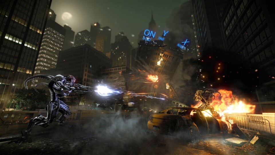 In Crysis 2 ziehen die Aliens vom Tropendschungel in den Großstadtdschungel.