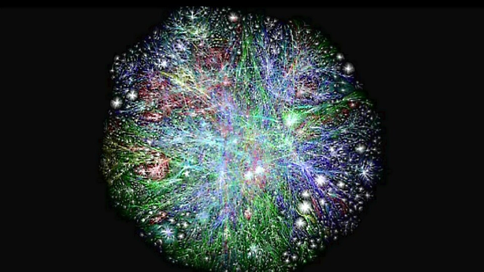 So sieht die Vernetzung der Erde durch das Internet aus.