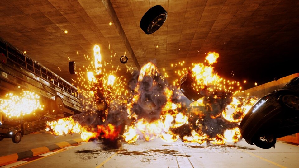 Das Arcadespiel Danger Zone erinnert frappierend an den Crash-Modus aus Burnout.