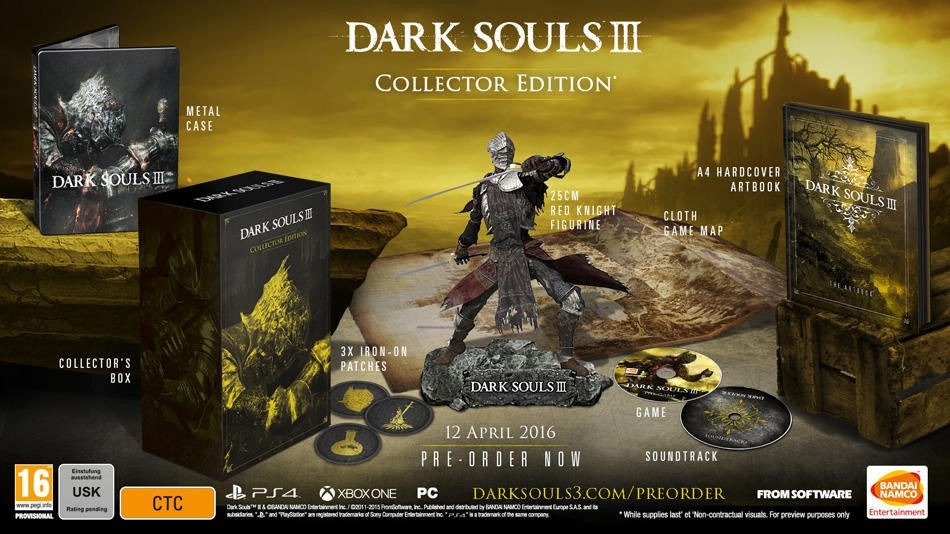 Die »Collector's Edition« von Dark Souls 3 mit zahlreichen Extras.