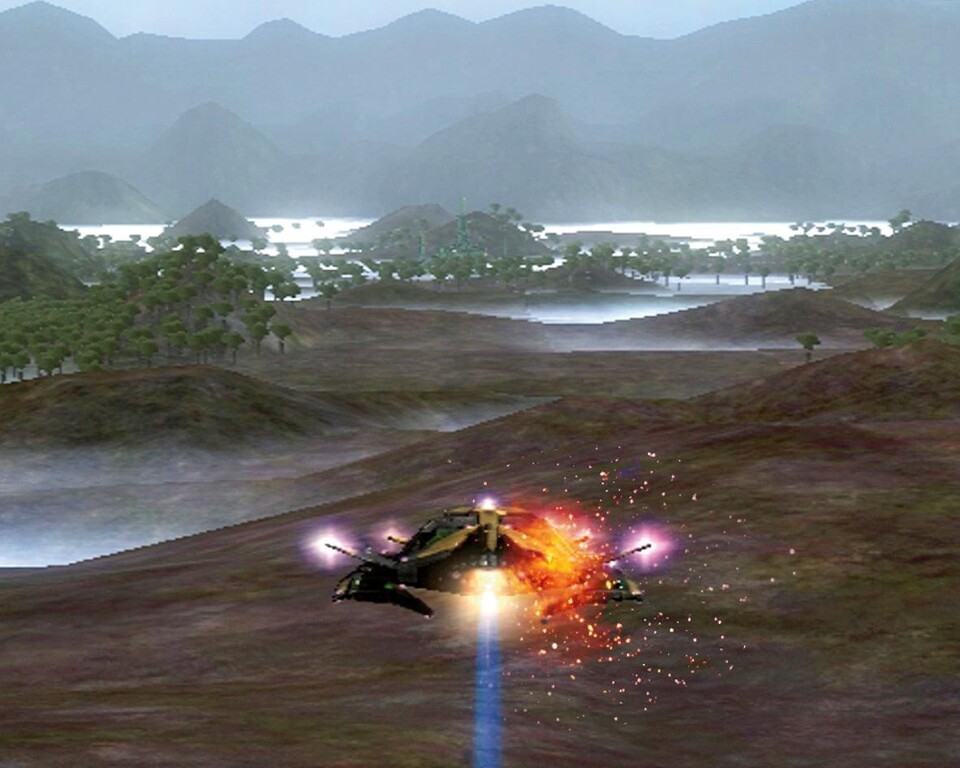 Einige Missionen spielen auf Planetenoberflächen.