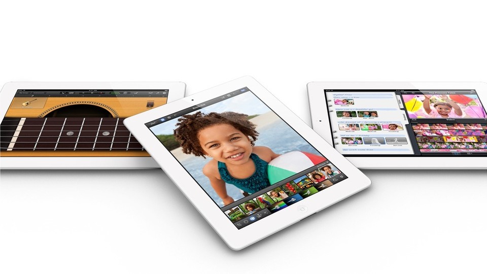 Das neue iPad gibt es wie gewohnt wie hier zu sehen in Weiß, aber auch in Schwarz.