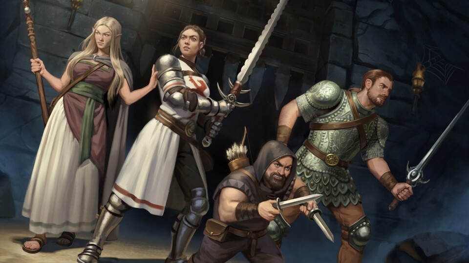 Vier Helden kämpfen sich in Das Schwarze Auge: Book of Heroes durch eine vielzahl an Dungeons. 