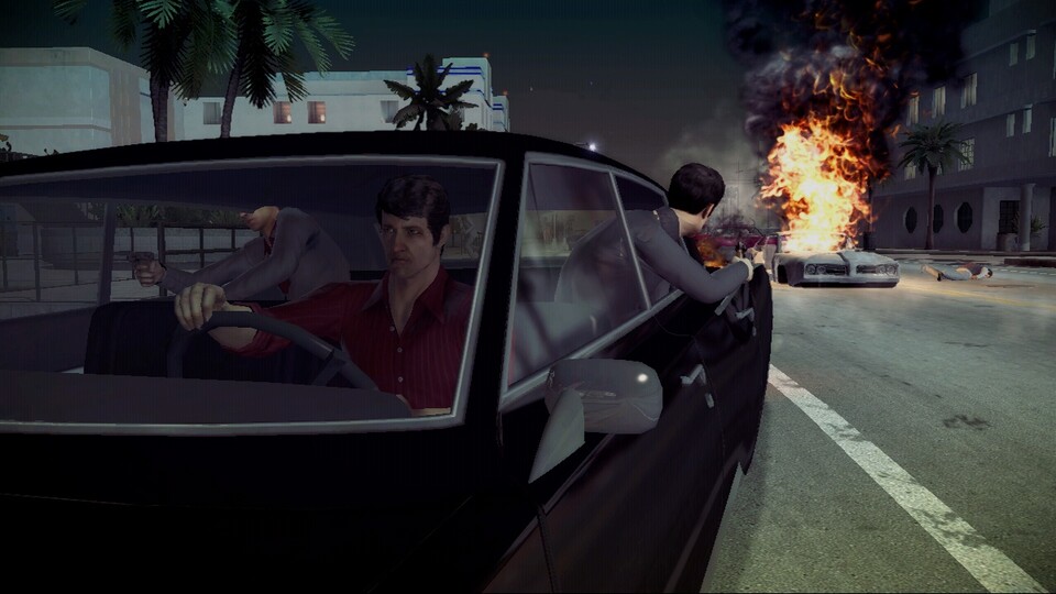 Dominic ballert sich mit seiner Gang durch die Straßen von Miami. Der Aufruhr kostet ihn anschließend bei der Polizei eine Menge Schmiergeld.