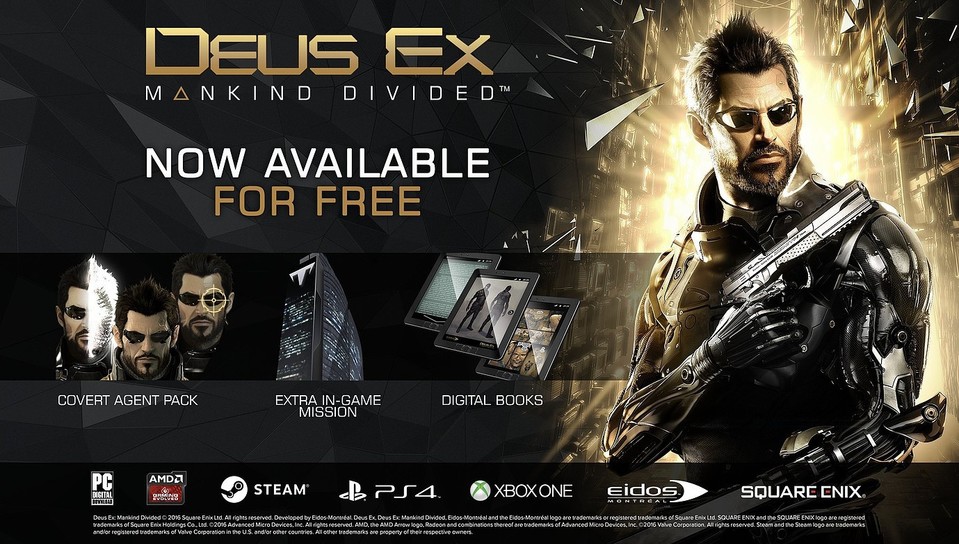 Der Preorder-Bonus für Deus Ex: Mankind Divided namens »Covert Agent Pack« ist nun inklusive einer Bonusmission als kostenloses Update für alle Besitzer des Spiels verfügbar.