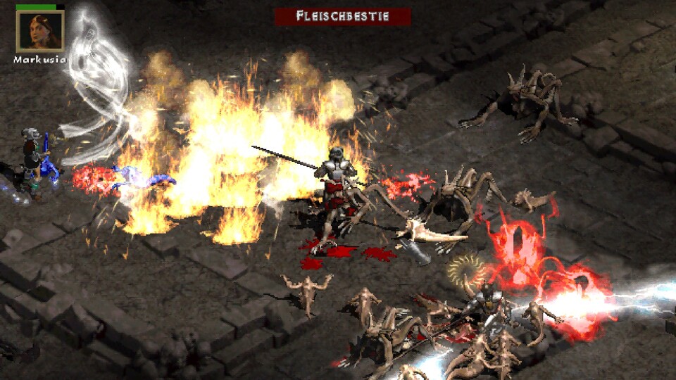 Der Aufbau der Spielwelt an sich rückt in Titeln wie Diablo stark in den Hintergrund, stattdessen stehen Spielmechaniken wie das Sammeln von Erfahrung und Gegenständen im Vordergrund.
