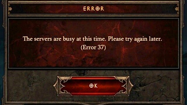 Eine der prominentesten Diablo 3-Fehler-Meldungen