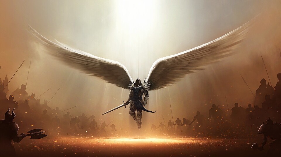 Der Concept Artists Toby Lewin hat ein Artwork von Erzengel Tyrael aus Diablo 3 erstellt, das für ein ukrainisches Kriegsdenkmal missbraucht wurde.