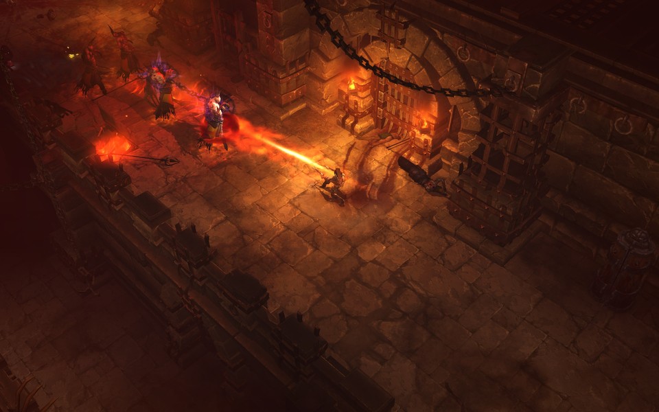 Die Blizzcon-Demo von Diablo 3 führt uns zunächst in die »Halls of Agony«, feurige Folterkammer-Katakomben.