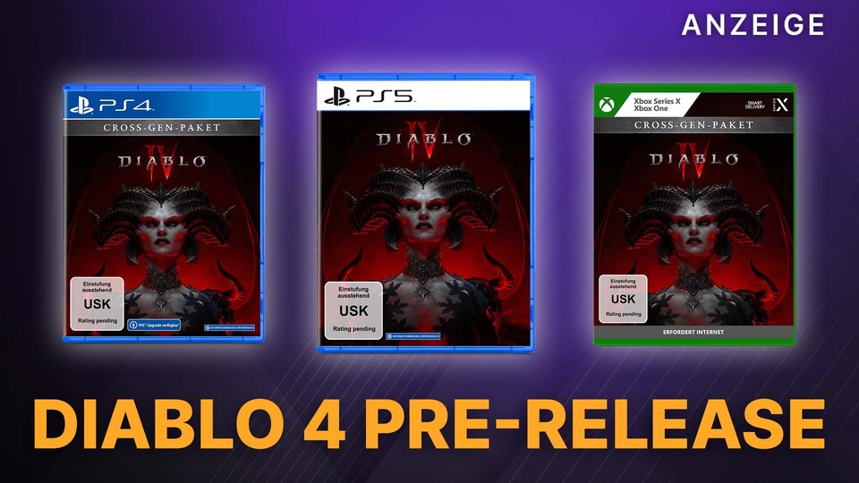 Aktuell könnt ihr euch den neusten Diablo Teil im Pre-Release bei Amazon für die PS4, PS5 und Xbox schnappen.