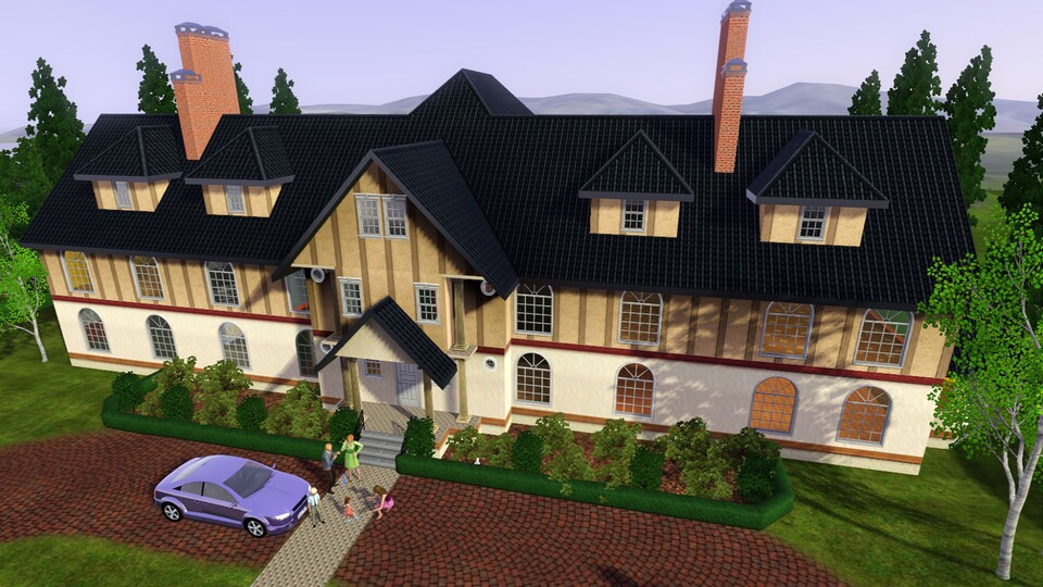 Große Häuser, große Familien – nur Sims-Profis mit reichlich virtuellem Geld in der Tasche sollten sich an solche Herausforderungen wagen.
