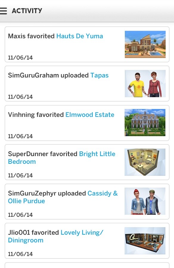 Die Sims 4 hat nun eine eigene Mobile-App. Ab sofort lassen sich über iOS- und Android-Geräte die Kreationen von Mitspielern abrufen.