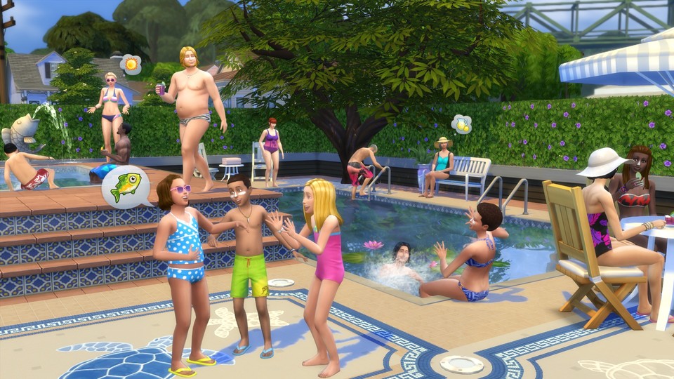 Der Poolparty steht nichts mehr im Weg, ein kostenloses Update fügt die Schwimmbecken in Die Sims 4 ein.