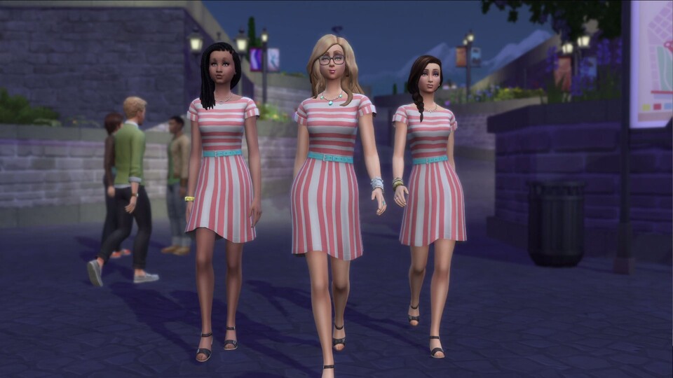 Das kommende Addon »Zeit für Freunde« für Die Sims 4 lässt Gruppenzwang den Charakter des Sim verändern.