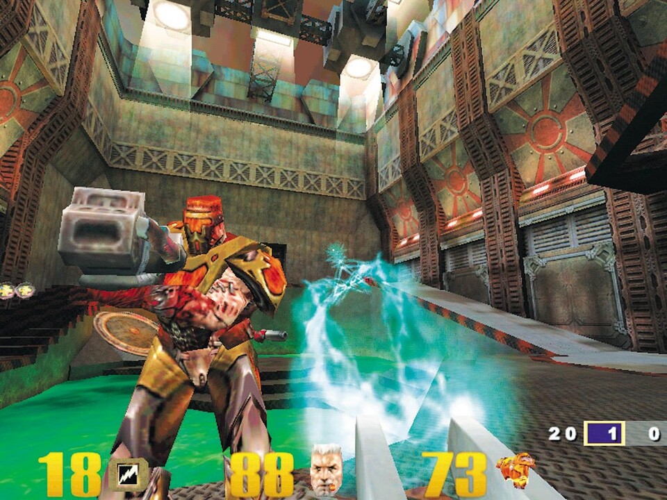 Quake 3: Das indizierte 3D-Actionspiel wird beinahe immer als besonders ekliges Beispiel aufgeführt.