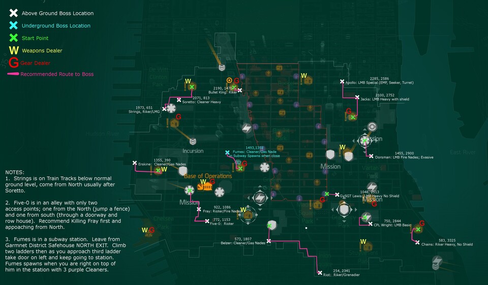 Division Boss-Map des Redditor razamatraz. ? Quelle: https://www.reddit.com/r/thedivision/comments/5e1b0f/new_light_zonelz_boss_map_with_multiple_versions/