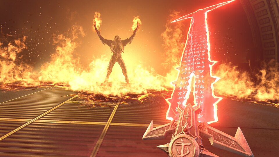 Ein Schwert und nun auch Singleplayer-DLCs: Doom Eternal macht Dämonenjäger-Träume wahr.