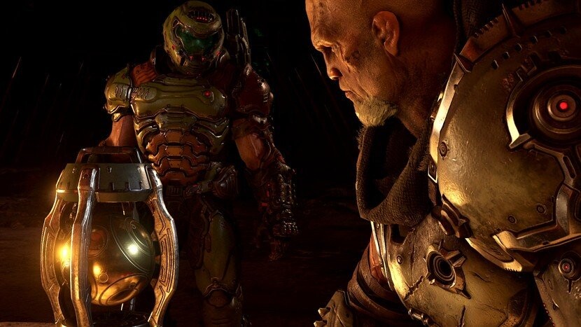 Der Trailer zeigt es bereits: In Doom Eternal treffen wir erstmals den Verräter in Person. Wie wird der Slayer reagieren? (Bildquelle: doom.fandom.com)