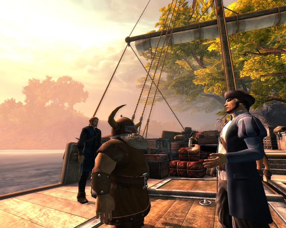 An Bord dieses Schiffes schippert Ihre Heldengruppe auf dem Großen Fluss. Der Kahn ersetzt das Spielerhaus aus Teil 1.