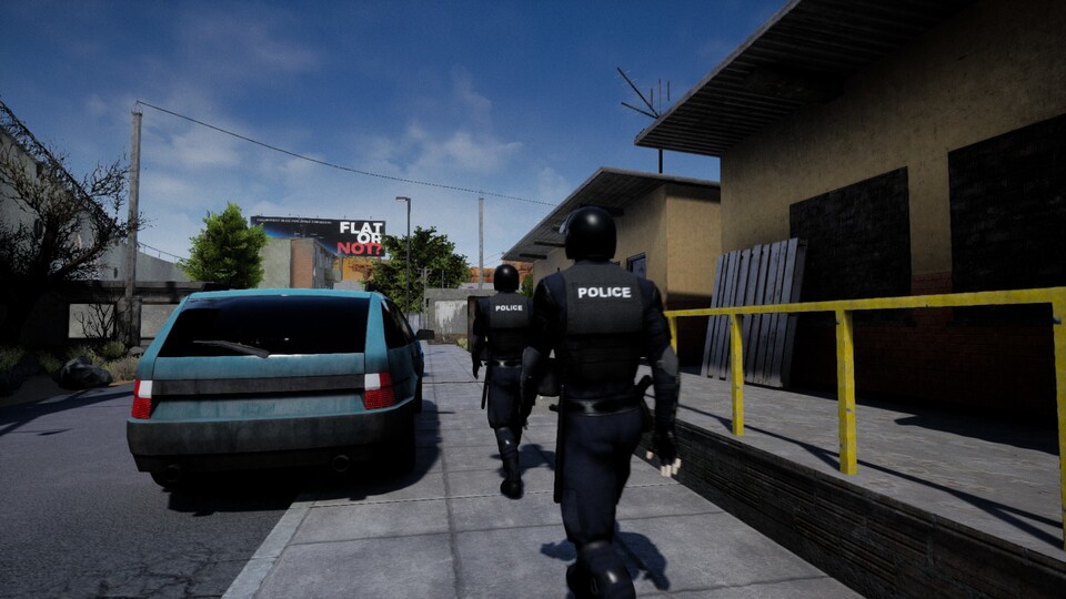 Der Polizei gehen wir im Drug Dealer Simulator besser aus dem Weg - egal, ob wir den Titel direkt über Steam oder neuerdings auch über Geforce Now spielen.