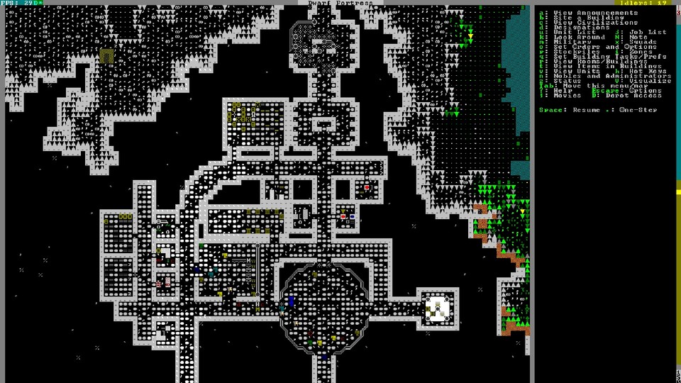 In Dwarf Fortress wird nicht nur einfach eine Karte, sondern eine ganze Welt für euch generiert.