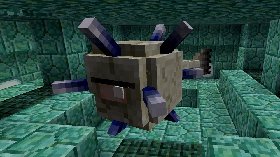 Der Elder Guardian gilt als eines der gefährlichsten Monster in Minecraft.