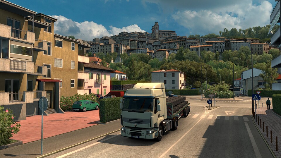 Ware einladen, fahren, Ware ausladen - das ist das Spielprinzip des Euro Truck Simulators, das zehntausende Spieler begeistert.