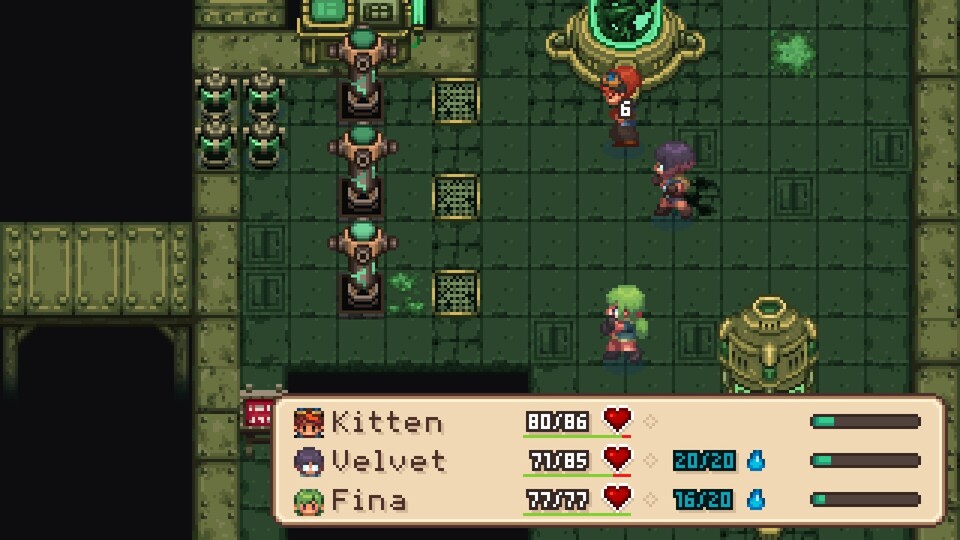 Einer der Dungeons hat ATB-Kämpfe wie Chrono Trigger.