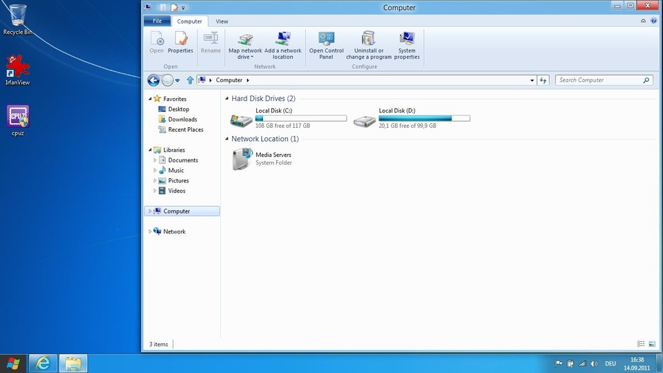 Der Windows Explorer hat nun die gleiche Menüoberfläche wie die aktuellen Office-Versionen.