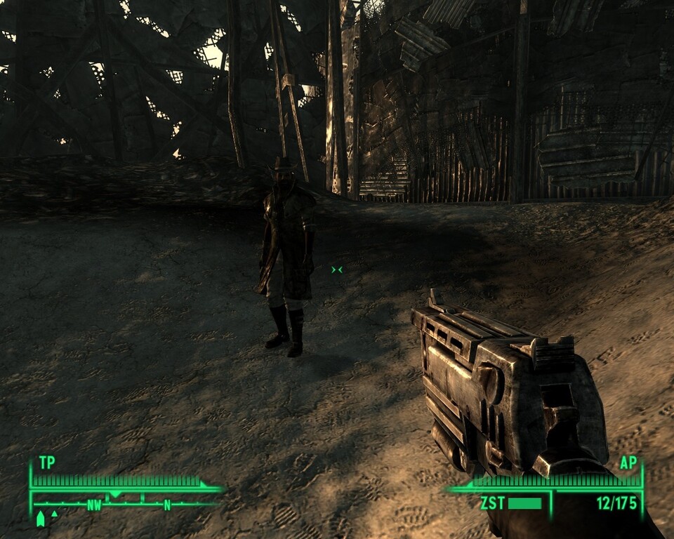 Fallout 3 mit Schattenwurf.