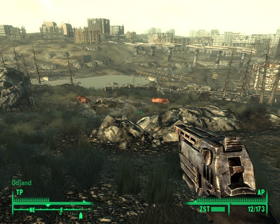 Fallout 3 mit maximalem Gelände-Detaillevel.
