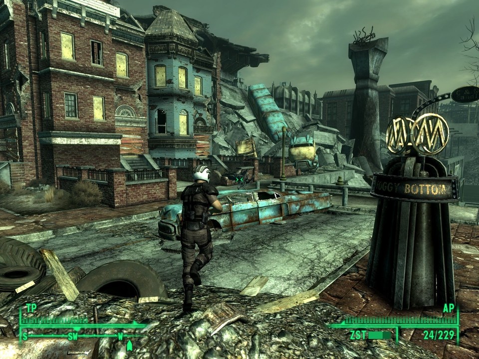 In den Trümmerfeldern Amerikas erschafft Fallout 3 detailreiche Umgebungen.