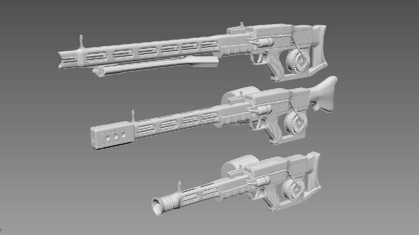 »Zetalotlee« arbeitet bereits an einer ersten Mod für Fallout 4 - und zwar dieser Rail Rifle.