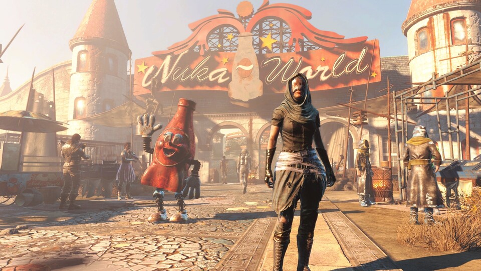 Fallout 4 ermöglicht Spielern mit dem DLC »Nuka-World« ein Leben als Anführer einer Raider-Gang.