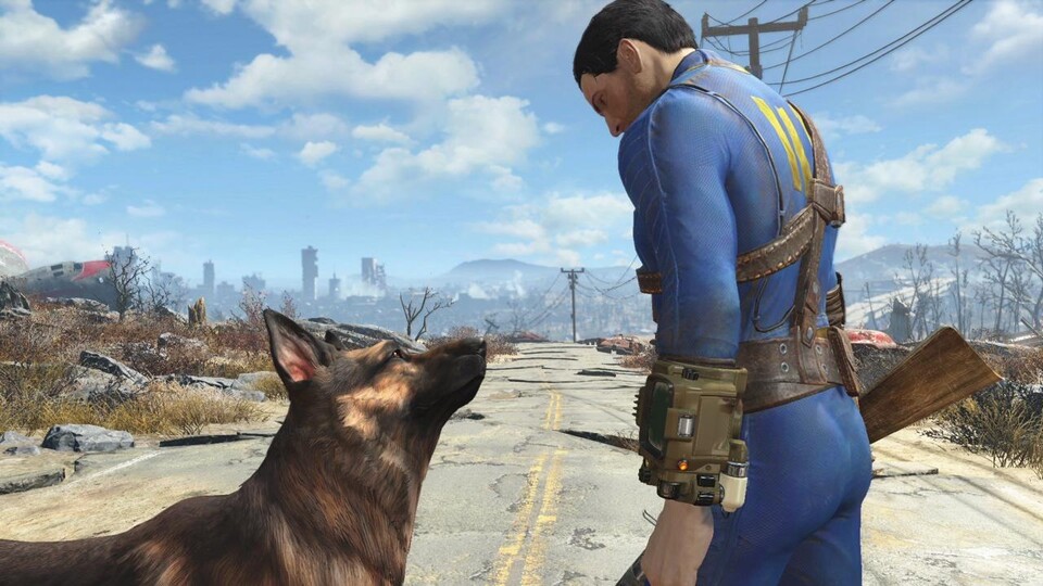 Der Hundebegleiter »Dogmeat« im Rollenspiel Fallout 4 kann nicht sterben.