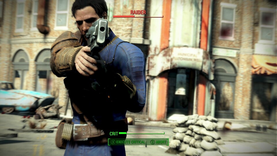 Bethesda setzt in Fallout 4 auf ein leicht abgewandeltes VATS. Statt einem Einfrieren der Zeit gibt es nun nur noch eine Verlangsamung. 