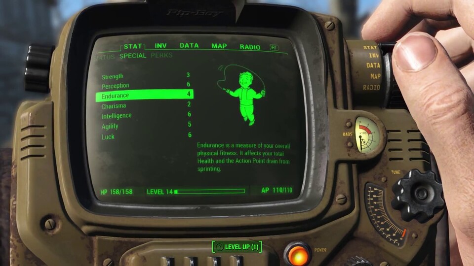 Vorstellung des Charaktersystems von Fallout 4