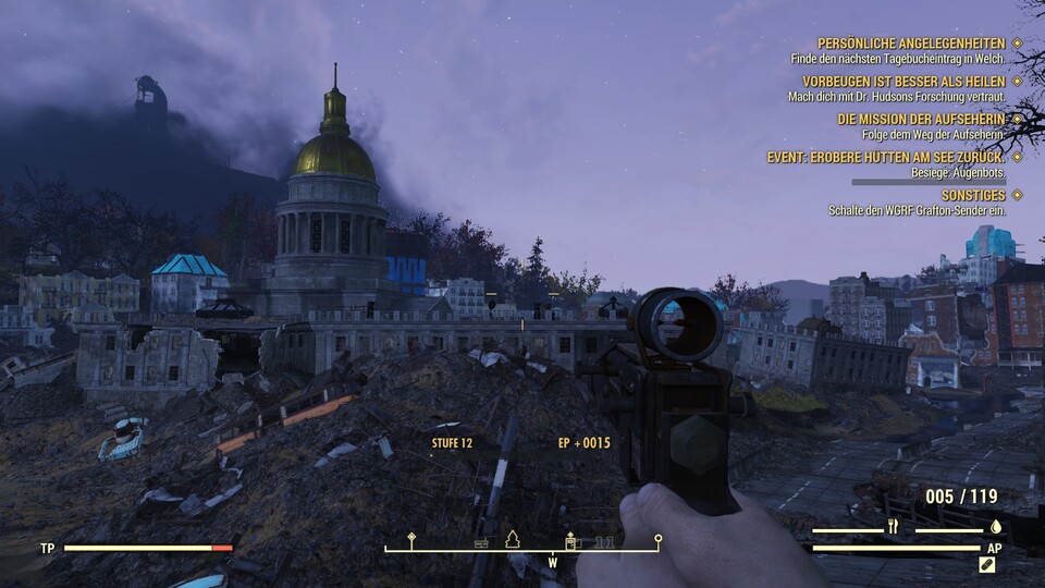 West Virginia ist groß und voller spannender Orte, besonders schön sieht die offene Spielwelt von Fallout 76 allerdings nicht aus.
