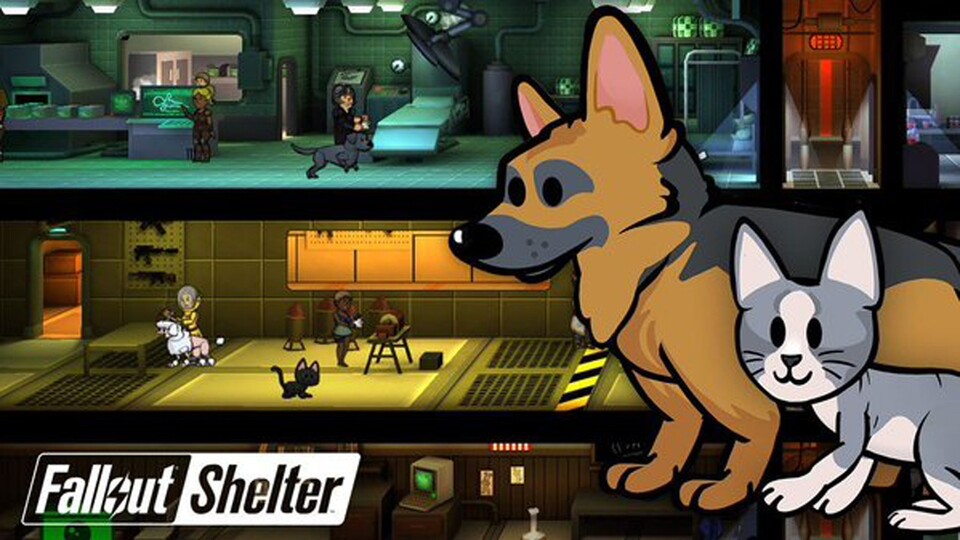 Fallout Shelter bietet jetzt mit Update 1.3 auch Haustiere.