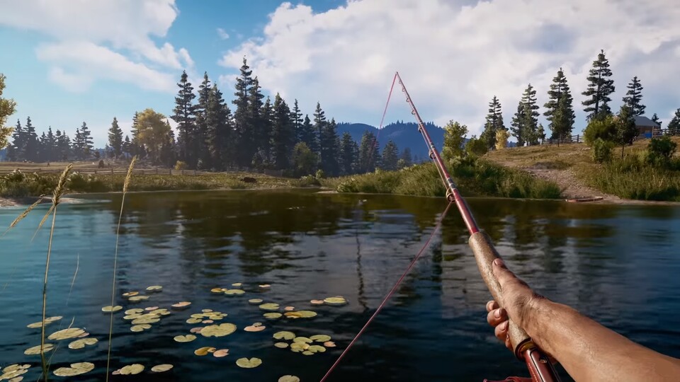 In Far Cry 5 dürfen wir auch angeln.
