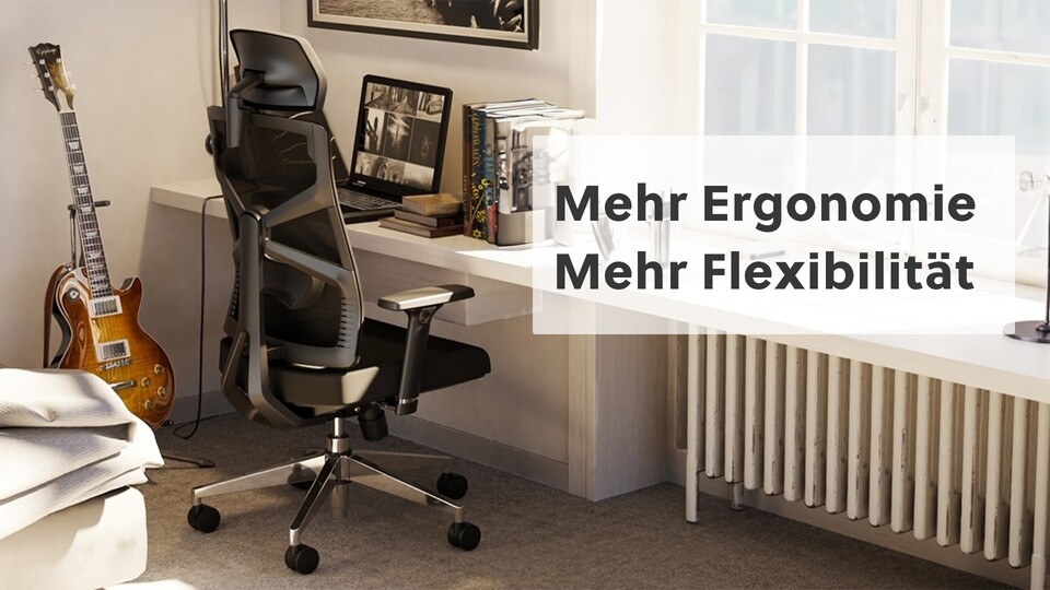 Ein guter Bürostuhl sollte mit maximaler Flexibilität überzeugen und der Holludle überzeugt mit seiner enorm beweglichen Rückenlehne wirklich auf ganzer Linie.
