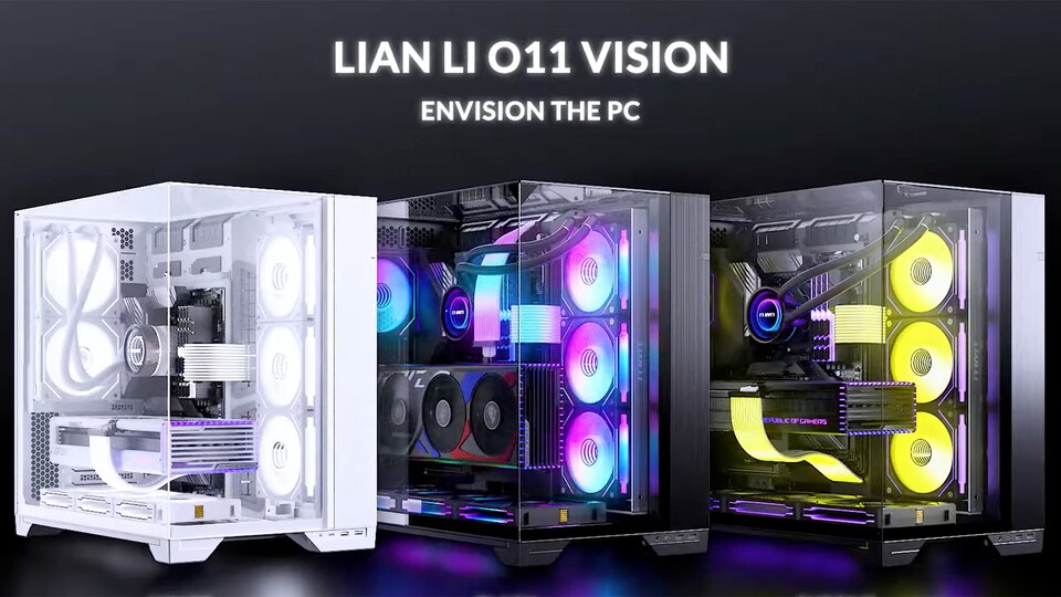 Für PCs mit dem echten Hingucker-Faktor ist das Lian Li O11 Vision eine absolute Empfehlung.