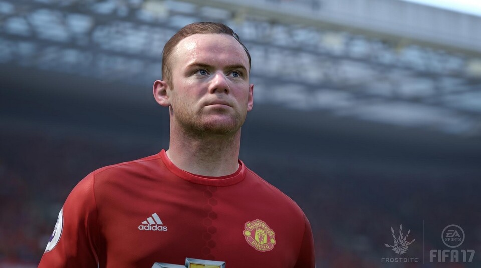 Wayne Rooney von Manchester United können wir bereits in der Demo zu FIFA 17 erleben.