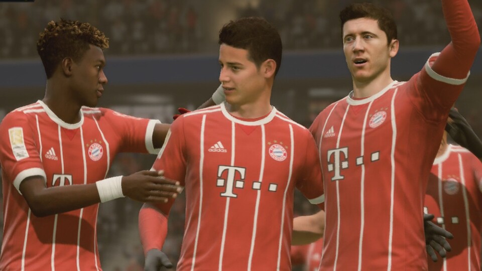Die beste Bundesligamannschaft aus FIFA 18 ist ohne Zweifel der FC Bayern München.