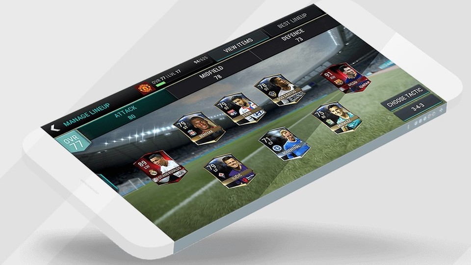 Fifa kann man bald über eine App unterwegs spielen. Fifa Mobile wird aber nicht in Echtzeit ablaufen, sondern rundenbasiert.