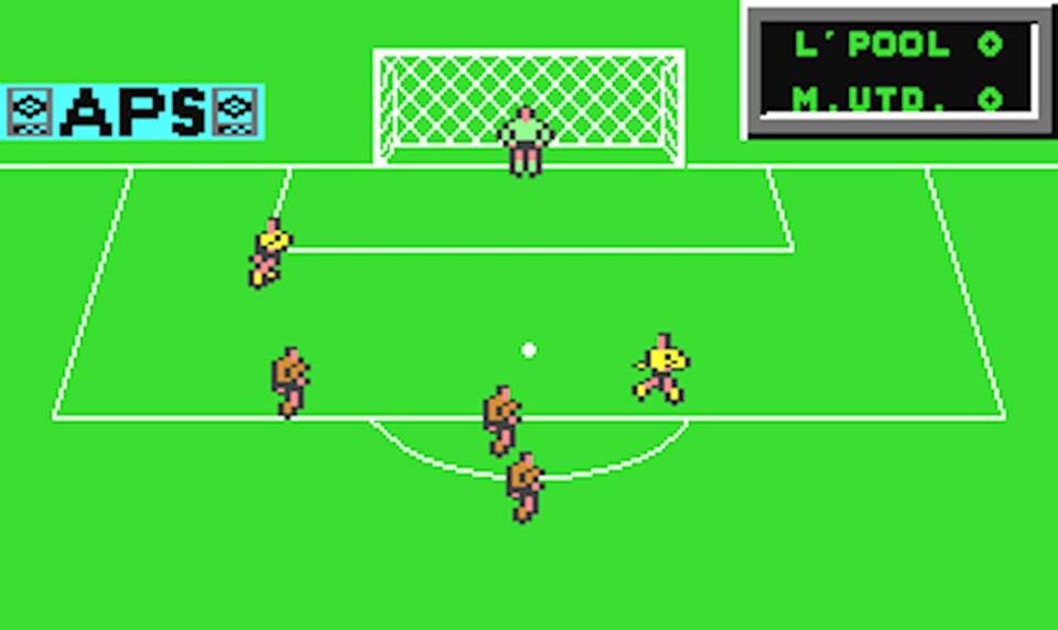 Peter Shilton's Handball Maradona: Beim Design der Pixel-Kicker haben sich die Entwickler offenbar von Diego Maradonas Statur inspirieren lassen – die Knilche sind so hoch wie breit. 