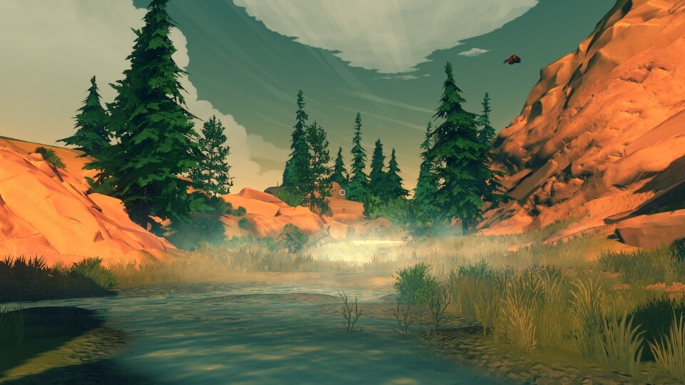 In Firewatch Durchstreift IHr Maleische Wälder und Erlebt Misteriöse Dinge.