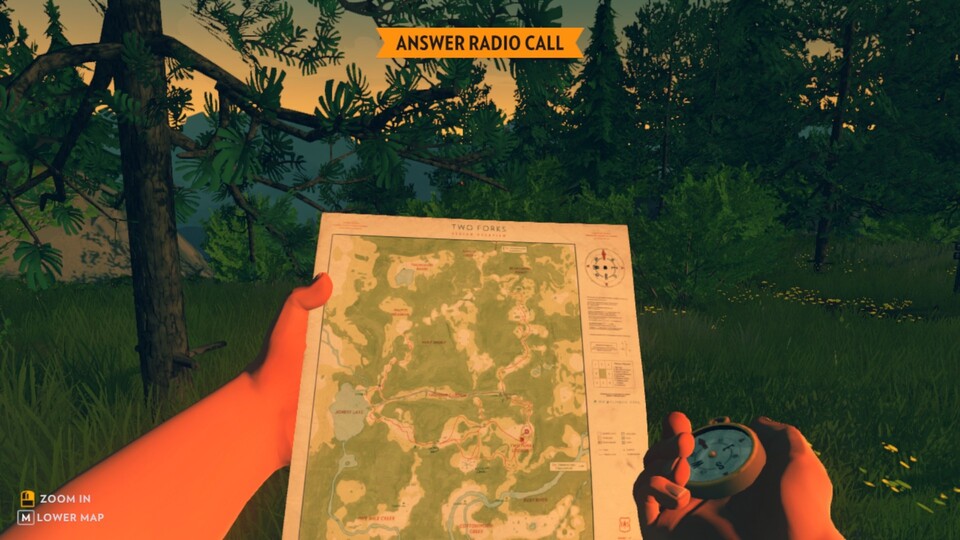 Firewatch kann nun auch mit deutschen Untertiteln und übersetzem User-Interface am PC gespielt werden.