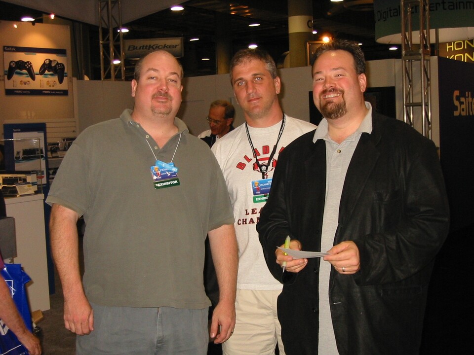 Die Blizzard-Veteranen Bill Roper, Erich und Max Schaefer (von rechts).